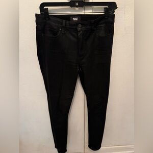 Lightly worn. Paige Hoxton Ankle jeans with Transcend coating.
